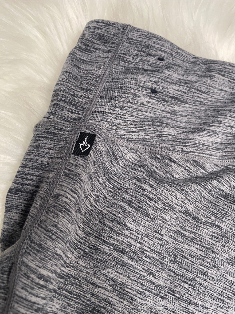 torrid Heathered Charcoal Bike Shorts L49 - Picture 7 of 11
